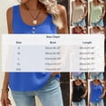 thumbnail image 7 of Cilsoka Women Summer Tank Tops Round Neck Sleeveless Front Pleated Button Down Tunic Casual Outfit 2026 Basic Loose Shirts, 7 of 7