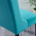 thumbnail image 5 of Modway Baron 19.5" Modern Velvet Dining Chairs in Navy/Black (Set of 2), 5 of 9