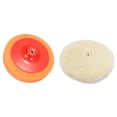 thumbnail image 2 of 1 Pcs Car Polishing Buffing Head Mop Pad Soft Sponge with M14 Thread & 1 Pcs Soft Wool Clean Polishing Buffing Bonnet Pad for Car Auto Polisher,1 x Wool Buffing Pad 1 x Buffing Sponge, 2 of 5