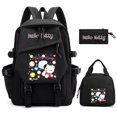 thumbnail image 1 of 3Pcs/set Hello Kitty Anime Backpack for Girl Boy Children Lunch Bags Student Teenager Bookbag Schoolbag Knapsack Women Rucksack, 1 of 5