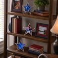 thumbnail image 5 of Japceit 3Pcs 4Th Of July Decorations Wooden Stars,Red White Blue Patriotic Decor, Independence Day Ornaments Set,For Home Office Table Shelf, 5 of 6