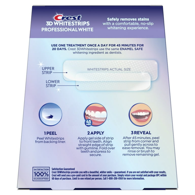 Crest 3D Whitestrips Teeth Whitening Kit, 20 Treatments