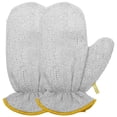 thumbnail image 1 of JUNWELL 2 Pcs Gants Ménagers Réutilisables Gants de Lavage Ménagers pour Lessive (Argent), 1 of 5