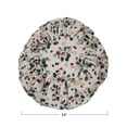 thumbnail image 2 of Creative Co-Op Cotton Pleated Pillow with Floral Pattern, 2 of 4
