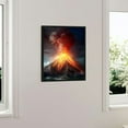 thumbnail image 3 of Nawypu Canvas Wall Art for Living Room Volcano Eruption a Large Volcano Erupting Hot Lava and Gases into The Atmosphere Stretched and Framed Ready to Hang for Home Decor, 3 of 4