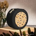 thumbnail image 6 of Yiaed Coffee Bun Hot Dog Print Travel Jewelry Case Bridesmaid Gift Boxes Jewelry Travel Organizer Small Round Jewelry Box Mini Storage-Black, 6 of 7
