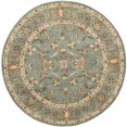thumbnail image 1 of Safavieh Heritage 4' Round Hand Tufted Wool Rug in Blue and Blue, 1 of 3