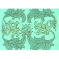 thumbnail image 1 of Ahgly Company Machine Washable Indoor Rectangle Abstract Turquoise Blue Modern Area Rugs, 5' x 8', 1 of 4