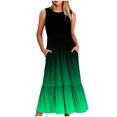 thumbnail image 2 of 2025 Long Spaghetti Strap Maxi Dresses for Women Summer,Sleeveless Gradient Maxi Dresses for Plus Size Women,Casual Round Neck Beach Sundresses Swing Dress,Women Flowy Tiered Maxi Beach Dress, 2 of 5