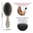 thumbnail image 6 of Gray Christmas Icon Pattern Hair Brush,Girls Detangling Hair Brush,Glide Through Tangles with Ease for Wet & Dry Hair,8.8"X2.8", 6 of 7