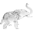 thumbnail image 2 of Crystal Elephant Statue Transparent Home Decoration 1Pack 3.5X2.7X1.1In, 2 of 8