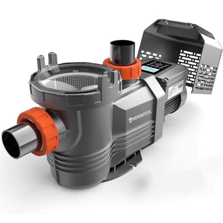 3HP Pool Pump,Variable Speed with Self Primming Above/Inground Pool Pump 11359 GPH with Timer 220-240V