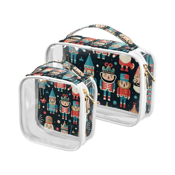 Villain Cartoon Makeup Bags Set Travel Toiletry Bags Portable Cosmetic Bags Organizer Waterproof 2 Packs