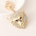 thumbnail image 1 of Rhinestones Keychain: Crystal Bull Head Charm - Alloy Pendant For Bags And Handbags - Shiny Key Accessory For Women And Men, 1 of 3