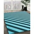 thumbnail image 2 of Ahgly Company Indoor Rectangle Patterned Medium Teal Green Area Rugs, 7' x 10', 2 of 6
