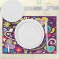 thumbnail image 3 of Ambesonne Love Place Mats Set of 4, Sixties Inspired Love, Standard Size, Multicolor, 3 of 6