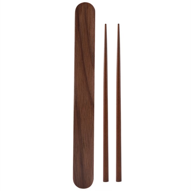 Estuche de almacenamiento de palillos BuyWeek Madera 25 * 2,8 * 1,8 cm