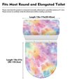thumbnail image 7 of HELLHERO Rainbow Paw Art Elastic Bottom Toilet Seat Cover Replacement with Fits All Toilet Shapes, 7 of 7