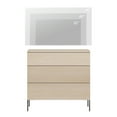 thumbnail image 2 of Modern Wood 3-Drawer Dresser with Reeded Design, Minimalist Dresser Organizer Storage for Bedroom,Living room, Entryway, 2 of 8