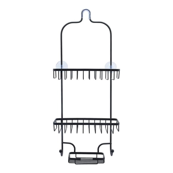 Organizador Para Regadera Bath Accents Acero Negro 3 Charola