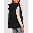 thumbnail image 2 of Chaleco PRETTYGARDEN 2025 para mujer sin mangas con capucha M negro, 2 of 8