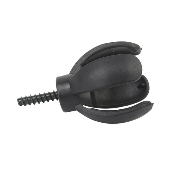 Black Golf Ball Pick Up Claw Retriever for Attach to Putter Grip - Designed In 4 Prongs, Quick Pick, Any Golf Putter Grip