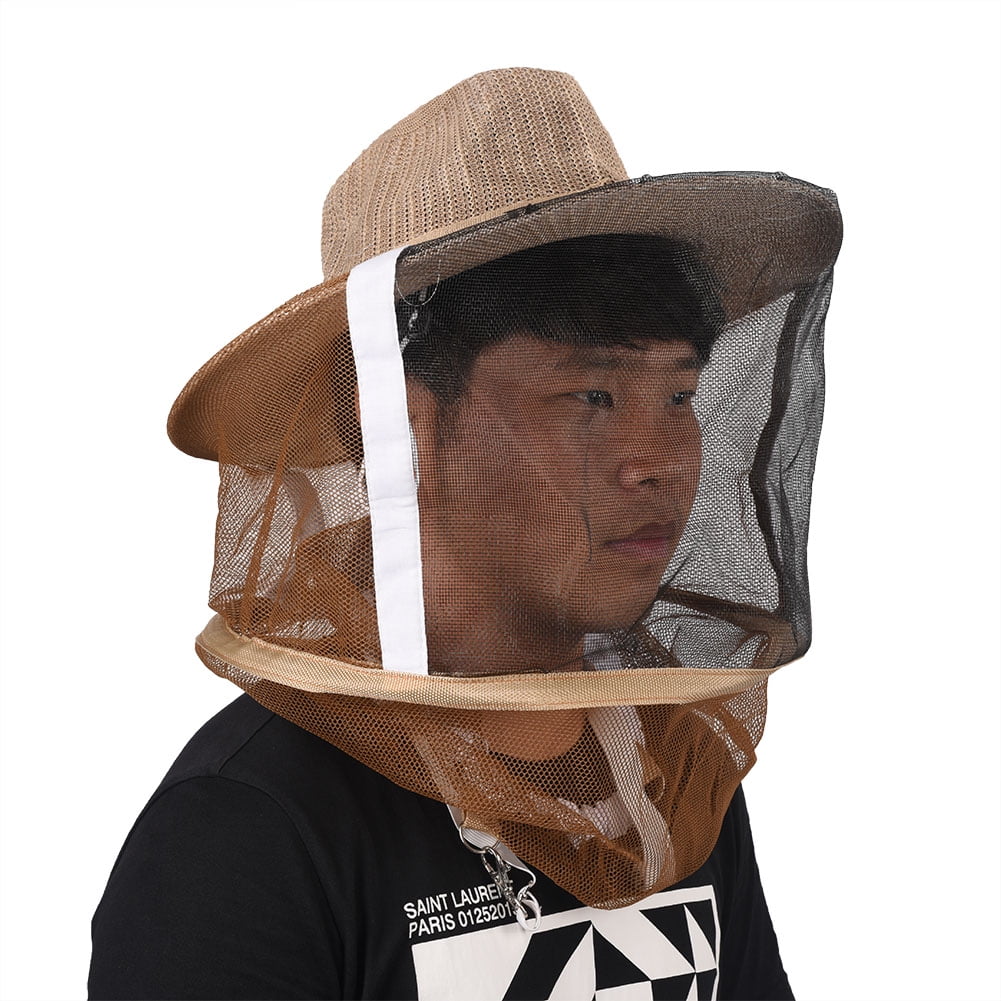 Net Beekeeper Beekeeping Cowboy Hat Mosquito Bee Insect Veil Face Protect. 