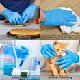 thumbnail image 3 of KLIZZA 300PCS Blue Nitrile Disposable Gloves 5Mil Latex-Free and Powder-Free, Safe for Food Processing, Beauty Salons, Medical Care, and Household Cleaning (XL Size), 3 of 10