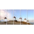 thumbnail image 2 of Traditional Greek Windmills Panorama - Landscape Canvas Art Print, 2 of 3