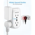 thumbnail image 5 of LENCENT 2 Prong Surge Protector Power Strip,2 Prong to 3 Prong Grounding Outlet Adapter,Wall Tap for Non-Grounded Outlet Splitter, 5 of 10