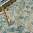 thumbnail image 6 of Nourison Tranquil Nature Ivory/Turquoise 5'3" x 7'3" Area Rug, (5x7), 6 of 8