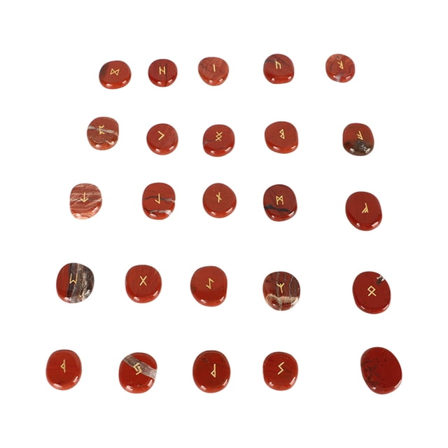 Juego de piedras rúnicas BuyWeek 25 piezas naturales alta intensidad