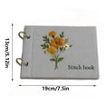 thumbnail image 3 of Wooowa Embroidery Stitching Kit, 2 Pcs Portable Needlework Set, Linen Decor Craft Supplies, 3 of 5