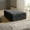 Deep Gray, variant on Yumcute Square Ottoman Cover Stool Cover Pouf Slipcover - Soft Polyester Fabric Slipcover - 1-Piece Form Fit Stretch Furniture Protector