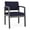 Navy, variant on Lenox Wood Reception Waiting Room Healthcare Guest Chair / Black Wood / Blue