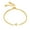 Gold, variant on Religious Cross Bracelet by Ginger Lyne Adjustable Stainless Steel Chain Silver or Gold Finish