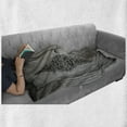thumbnail image 5 of Antique Soft Flannel Fleece Throw Blanket, Antique Door with Vertical Ornamental Floral Pattern Travel Treasure Monochromic, Cozy Plush for Indoor and Outdoor Use, 60" x 80", Grey Black, by Ambesonne, 5 of 5