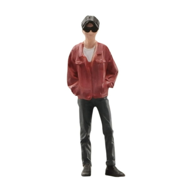 1/64 FIGURA DEL ARRIENTO de ARRIENTO PINTADO de Mini Doll Miniature para la mesa de arena Decoración de la decoración de Decoración