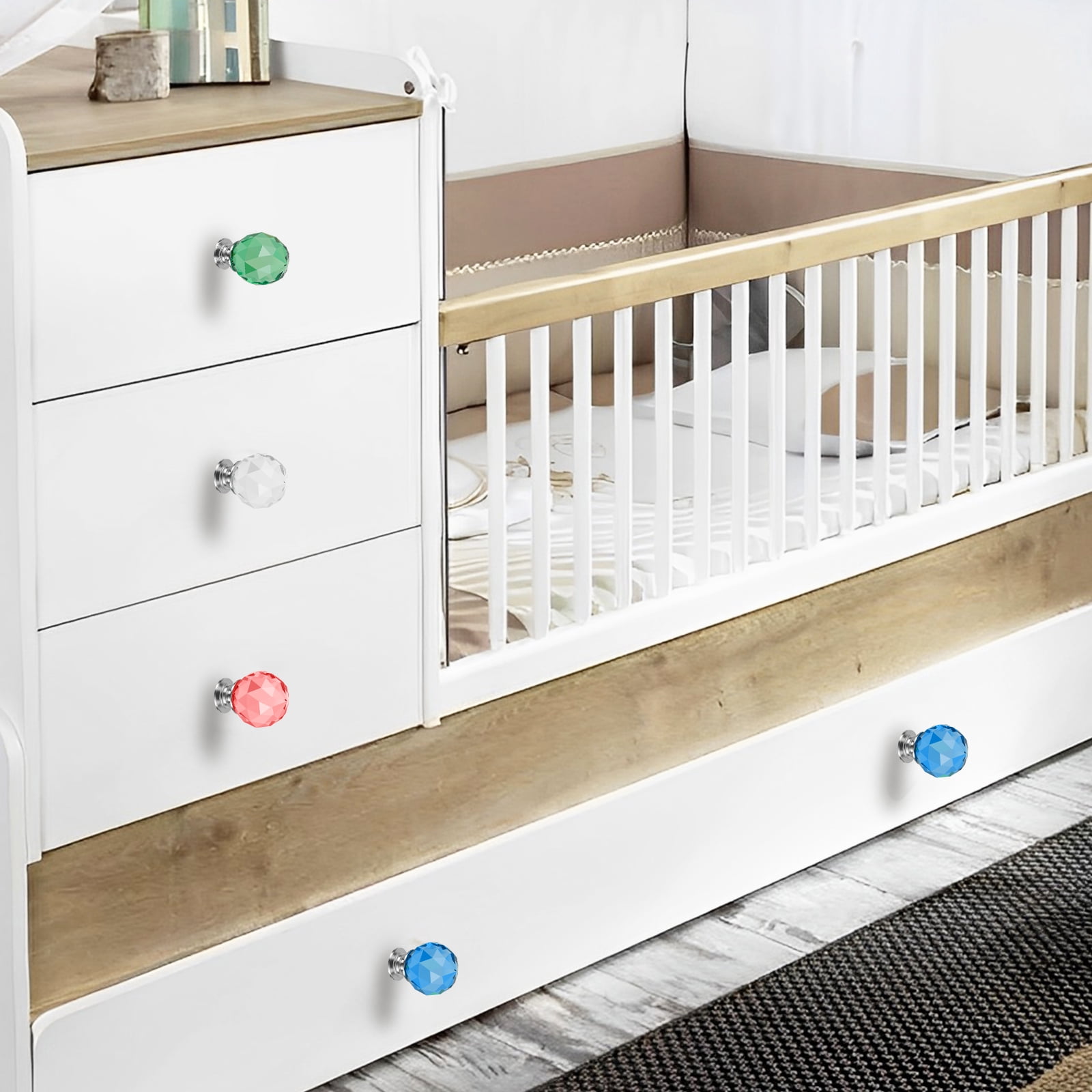 Dresser Knobs Drawer Knobs Solid Pretty Glass Drawer Pulls Cabinet Knobs Easy to Install Glass Drawer Pulls Cabinet Knobs Versatile Colorful Glass Knobs Pull for Home