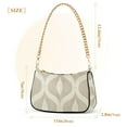 thumbnail image 3 of FORMRS Womens Shoulder Bag with Chain Strap Clutch Purse Cute Tote Handbag, Light Brown Pattern, 3 of 7