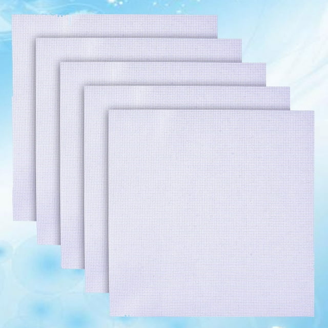 TEHAUX Fabric for Embroidery 10Pcs White for Diy Use and Handmade Projects