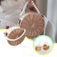 thumbnail image 2 of Cesta de mimbre tejida a mano, de ratán, para flores, frutas, aperitivos y almacenamiento variado; decorativa para picnic, 2 of 6