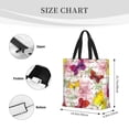 thumbnail image 4 of Naloa Butterflies and Vintage Tote Bag for Women, Foldable Tote Bag With Zipper, Large Shoulder Bag, Top Handle Handbag for Travel, Work, Shopping, 4 of 9