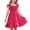 X97 Red, variant on Bysome Toddler Kids Girls Dress Solid Color Flutter Sleeve Square Neck Pleated Summer Loose Fit Girls Dresses Size 5-6 Years Beige