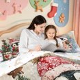 thumbnail image 4 of Manfei Merry Christmas Full Size Comforter Sets,Cute Penguin Bedding Comforter Set,Xmas Reversible,3-Piece,1 Comforter and 2 Pillowcases, 4 of 7