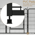 thumbnail image 5 of Anykoon 6 Panels Heavy Duty Metal Dog Playpen with Door 39.37"H Pet Exercise Fence Indoor Outdoor, 5 of 7