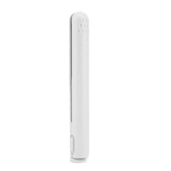 Vogacara Plancha rizadora de pelo USB portátil, plancha de estilismo, carcasa antiescaldado, segura para alisar el cabello Cuidado del cabello blanco