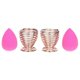 thumbnail image 1 of Beauty Sponge Blender Holder, (2-Pack Rose Gold) Makeup Sponge Drying Rack, 1 of 3