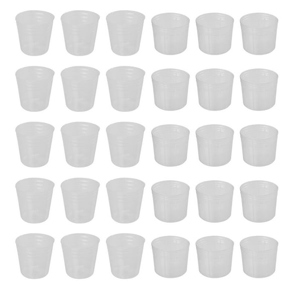 DINHEAROM Plants Growing Container 50Set 2Inch Transparent Plastic
