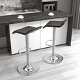 thumbnail image 3 of VECELO Set of 2 Bar Stools, Modern Swivel Adjustable Height Counter Barstools with Footrest for Kitchen/Bar/Dining Room/Living Room/Party, Black, 3 of 9